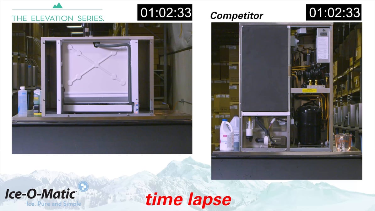 Watch the IceOMatic Elevation Cleaning Comparison Video
